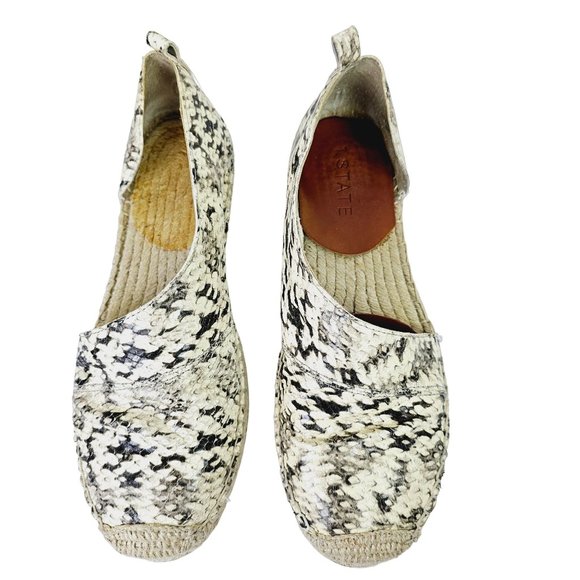 1.STATE Women's White Dela Espadrille Flat 8M EUC - Picture 6 of 9